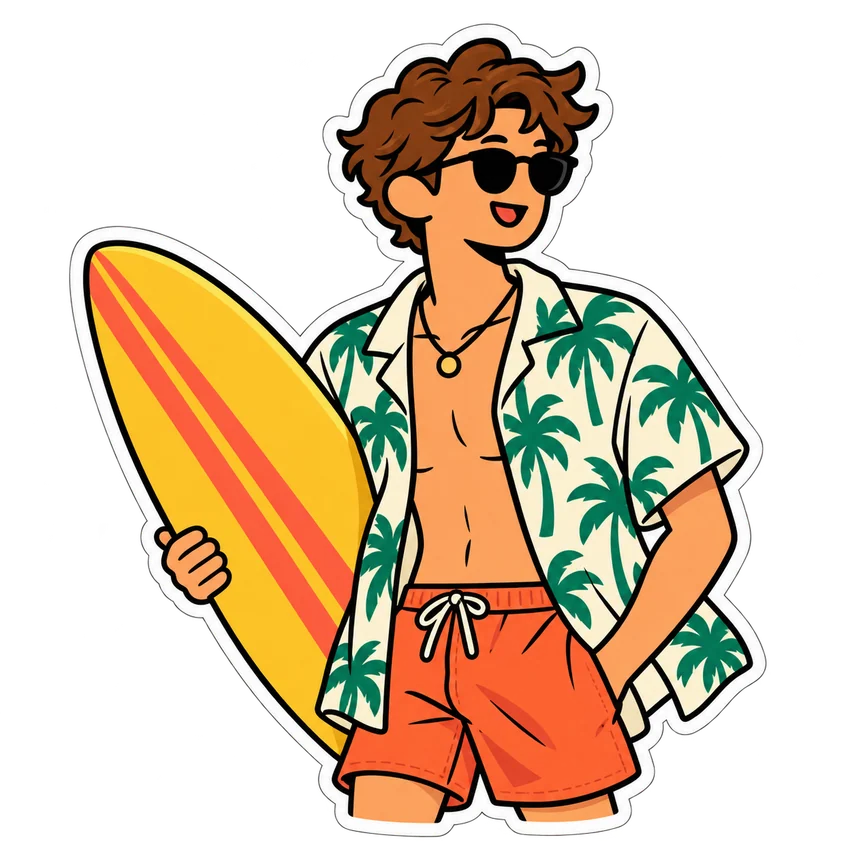 Surfer carrying a surfboard